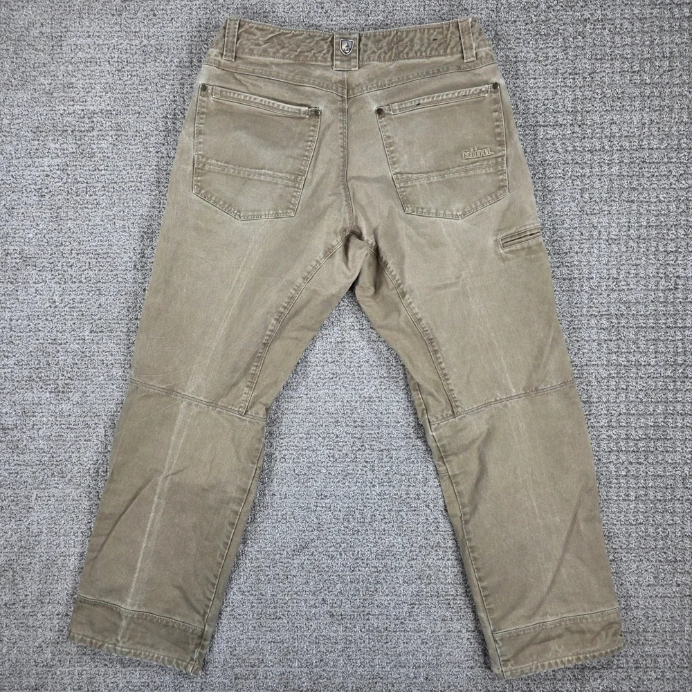 Kuhl Rydr Crag Series Mens 32x30 Khaki Tan Cotton Blend Work Hiking Pants